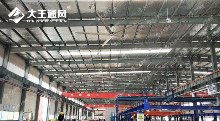 Industrial ceiling fan of Shandong manufacturing workshop